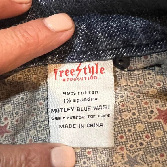 Freestyle‎ Revolution Women's Motley Blue Bootcut/Flare Jeans Size:11 - Picture 6 of 8